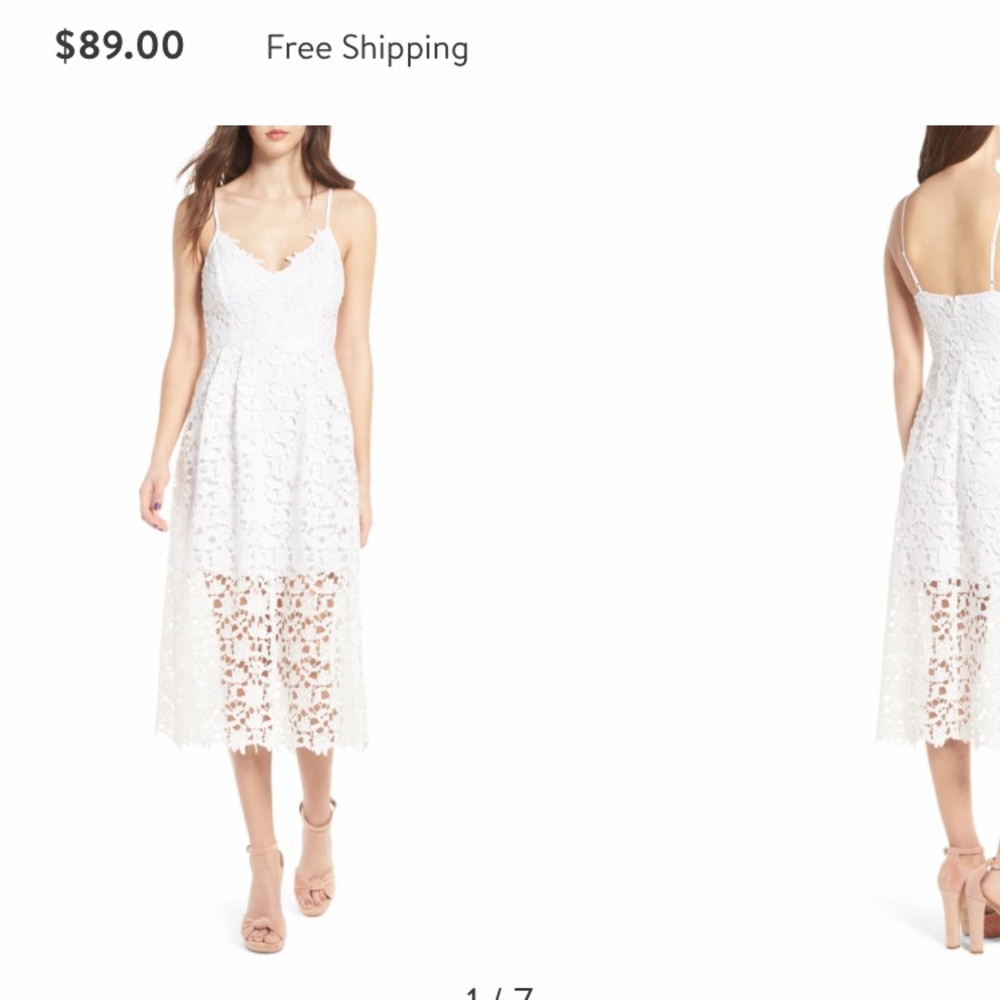 White dress from Nordstrom